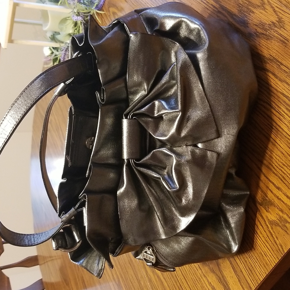 Gunmetal purse